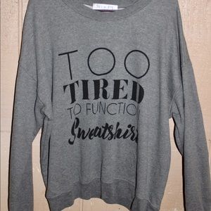 Gray sweatshirt